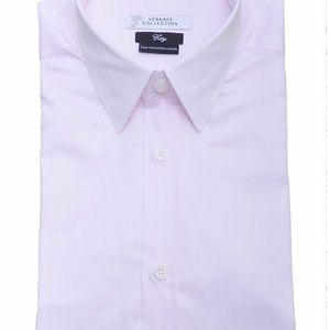 Versace City Men Classic Long Sleeve Pink Shirt
